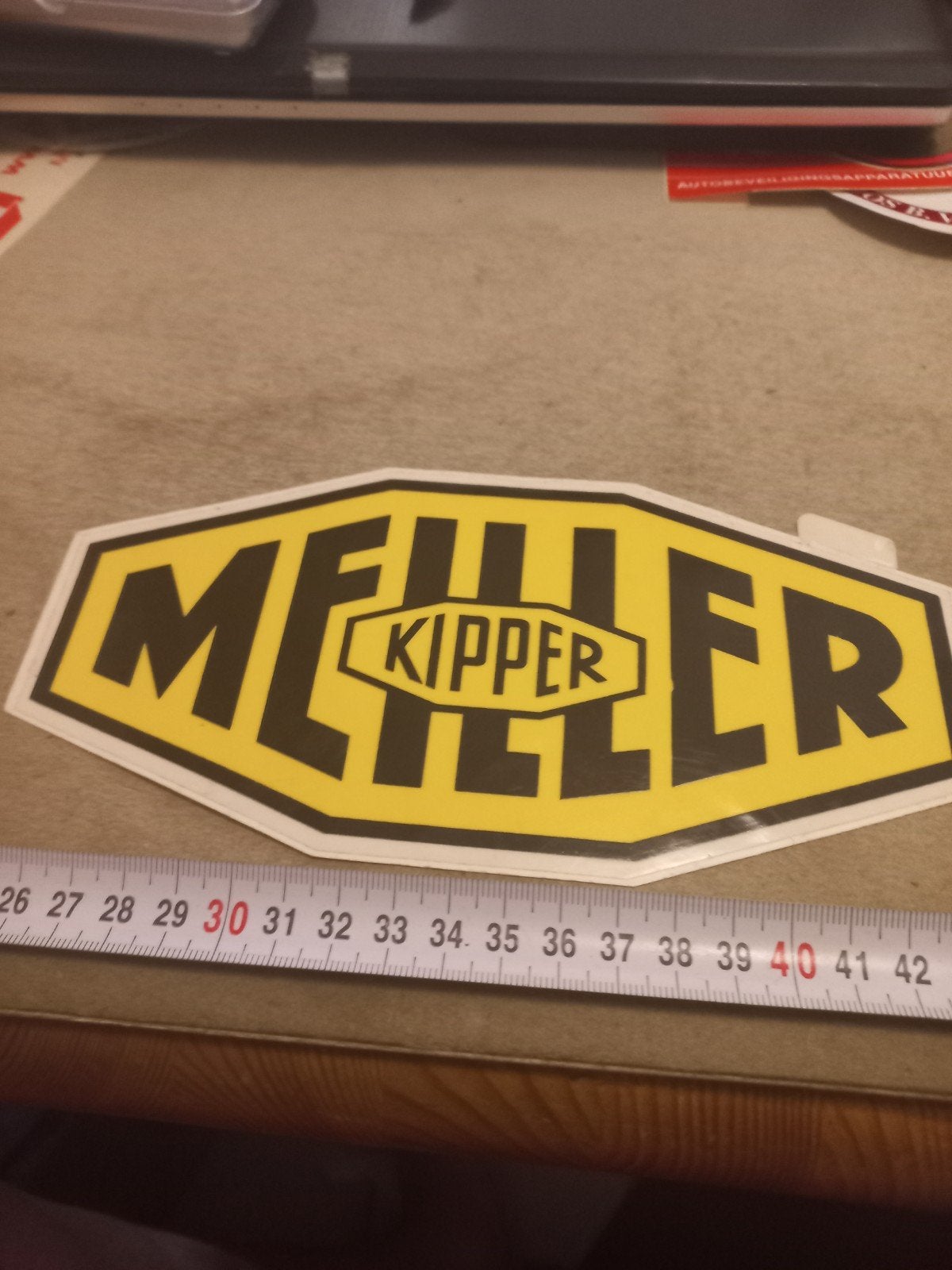 Müller Kipper Sticker - Vintage Vrachtwagen, Ophalen of Verzenden