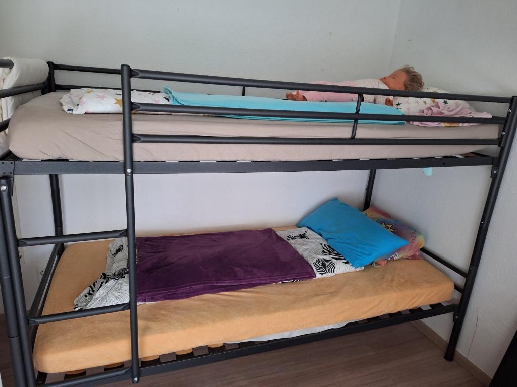 Stapelbed te koop, Ophalen, Gebruikt, 90 cm, 160 tot 180 cm
