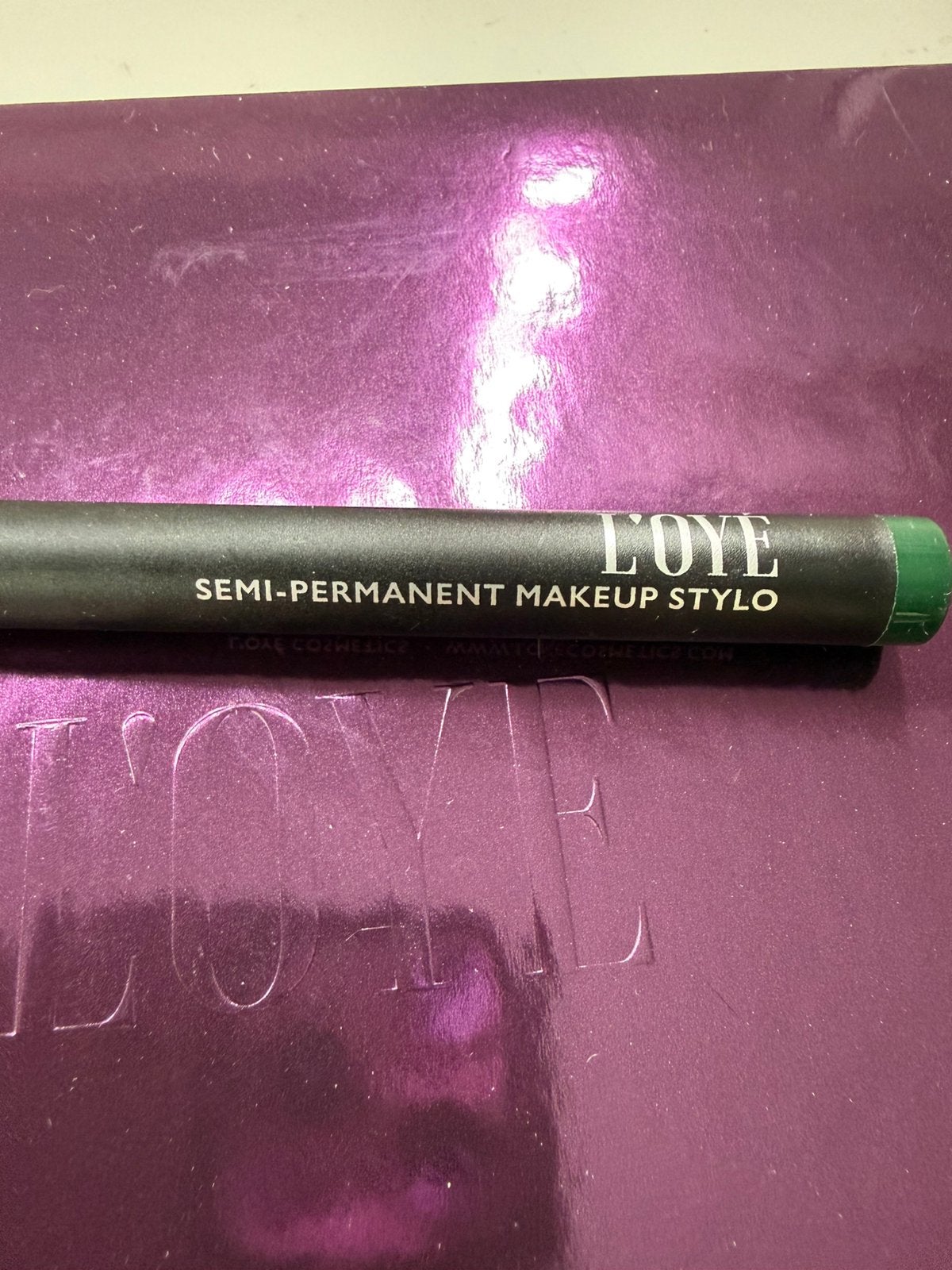 Loye semi permanent make up stylo 20 groen, Ogen, Nieuw, Ophalen of Verzenden, Make-up
