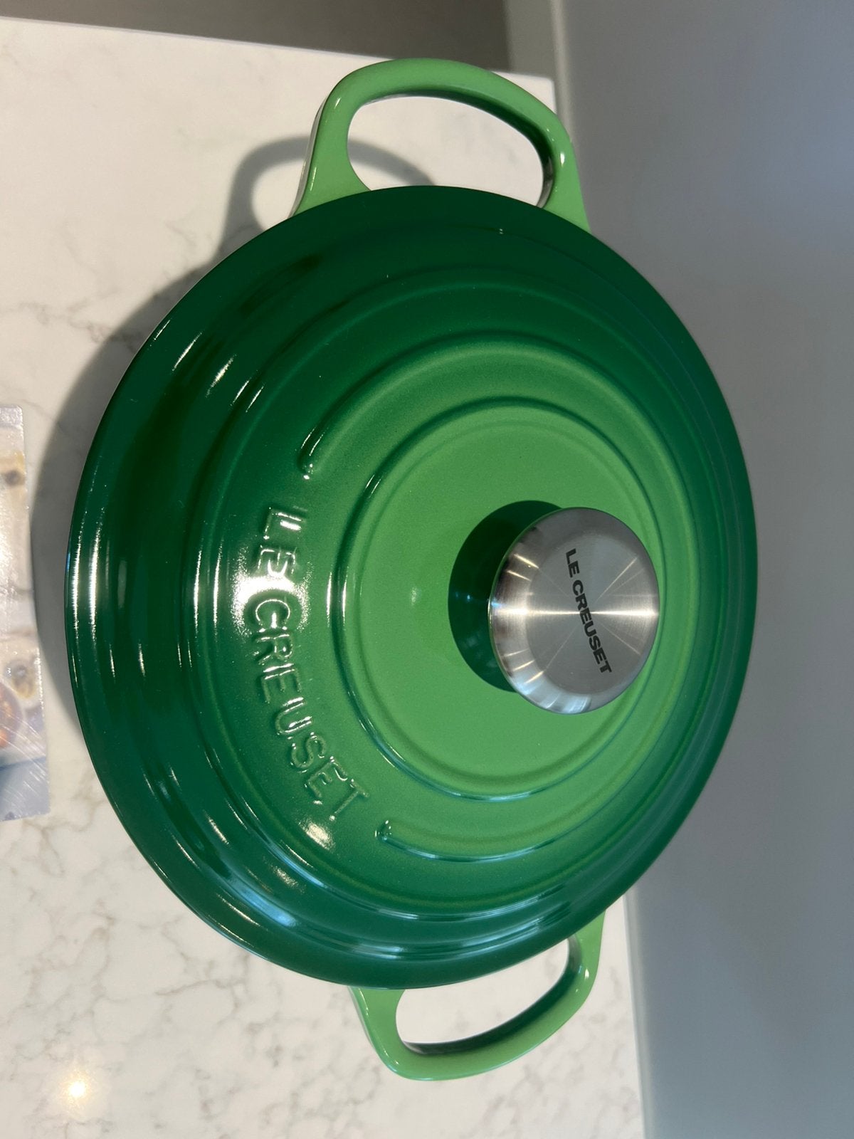Nieuwe Le Creuset signature  Bamboo 24 cm braadpan, Met handvatten, Nieuw, Le Creuset, Ophalen of Verzenden