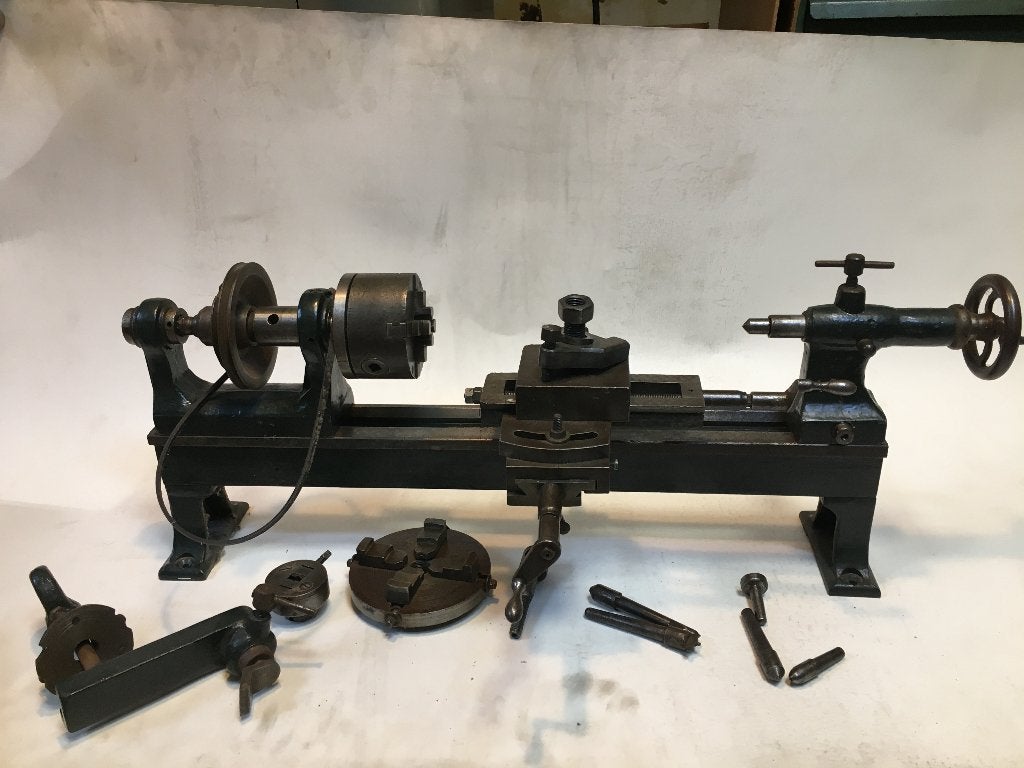 instrumentmakers draaibankje antiek/deco, Doe-het-zelf en Verbouw, Ophalen, Gebruikt, Metaaldraaibank, Minder dan 500 mm