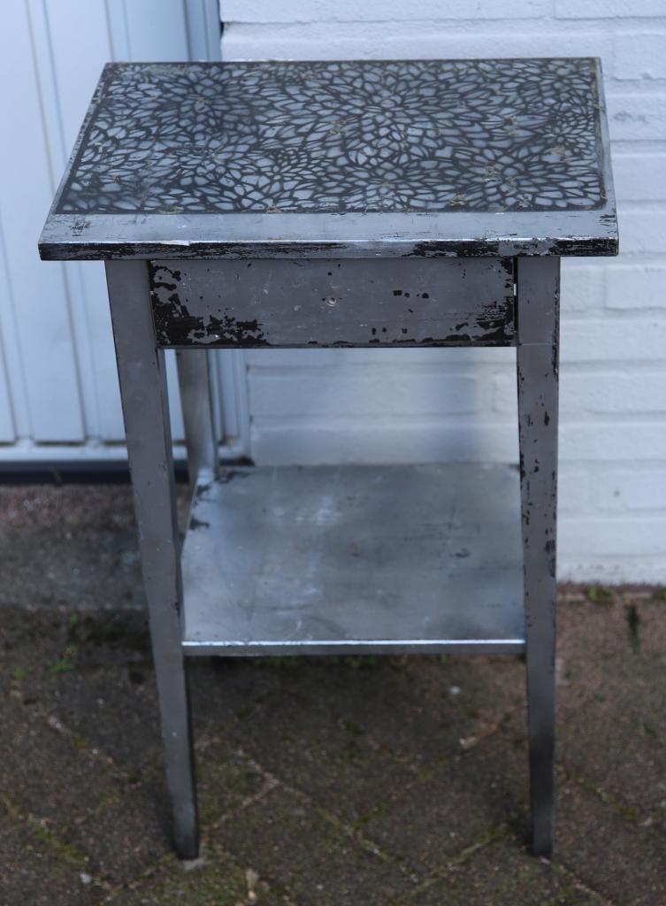 Oppottafeltje, Tuin en Terras, Tuintafels, Ophalen, Gebruikt, Rechthoekig, Hout
