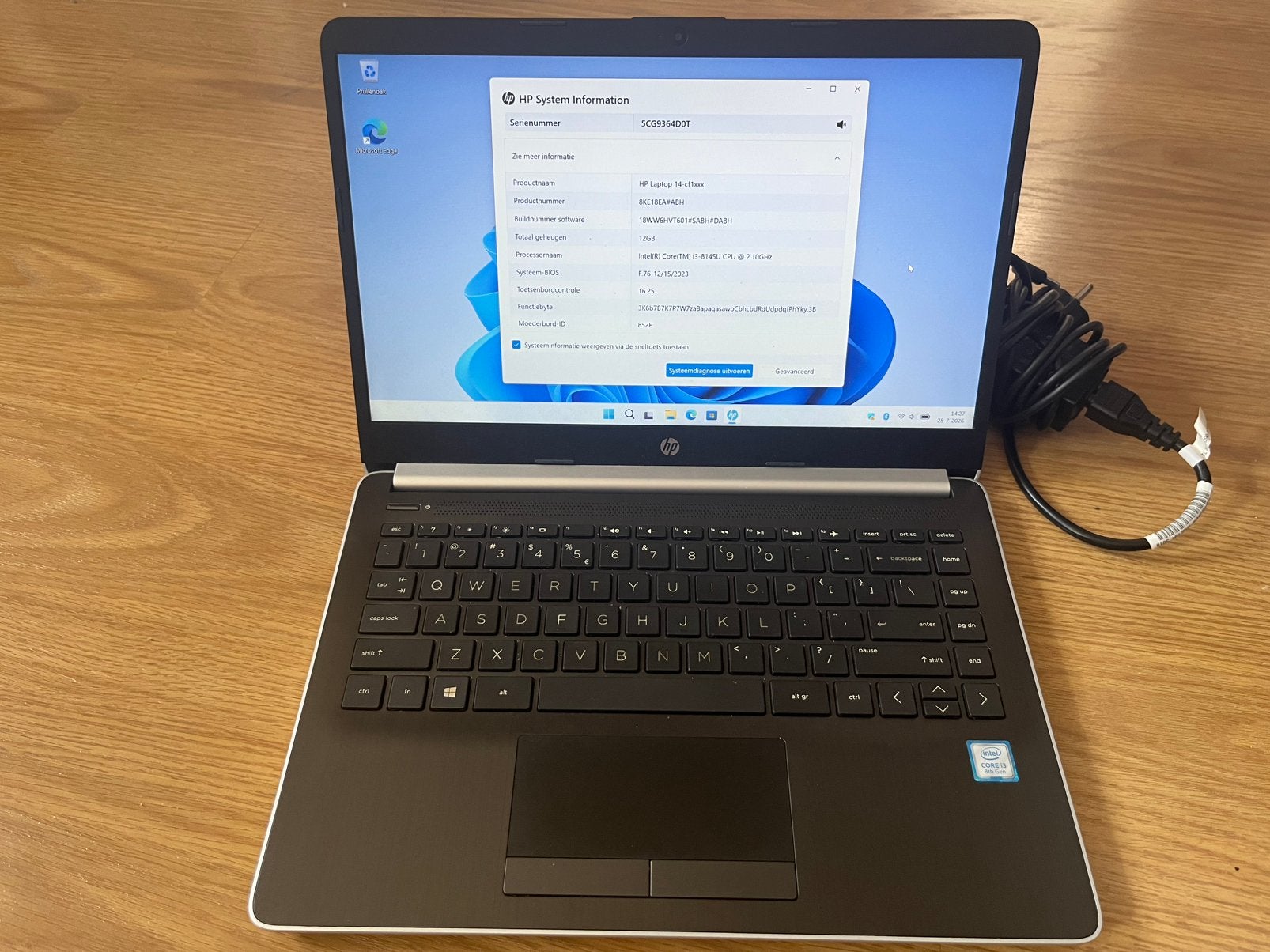HP Laptop 14’’ - Core i3 12 GB DDR4 128 GB SSD Windows 11, Computers en Software, 2 tot 3 Ghz, Qwerty, 14 inch, Ophalen of Verzenden