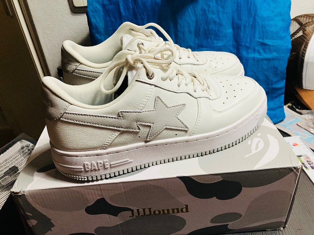 Bape sneakers maat 10, Wit, Ophalen of Verzenden, Bape, Sneakers of Gympen