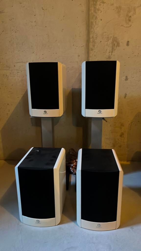 Boston a25 boxen, Gebruikt, 120 watt of meer, Front, Rear of Stereo speakers, Ophalen