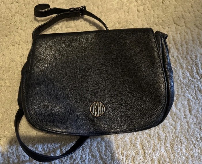 DKNY tas, Verzenden, Zo goed als nieuw, Zwart, Schoudertasje