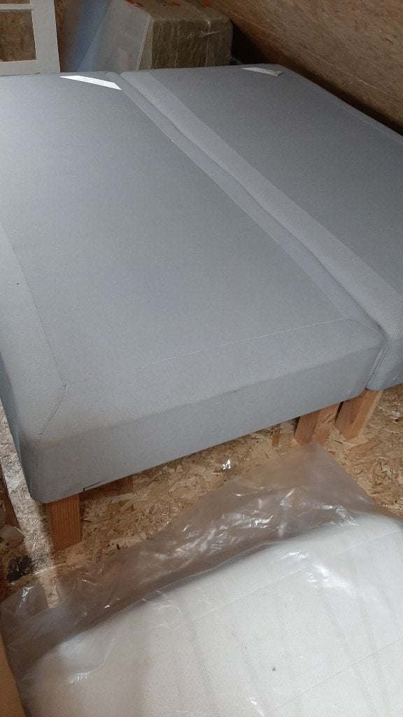 1 x boxspring onderstel gratis., Ophalen, Gebruikt, Eenpersoons, 90 cm