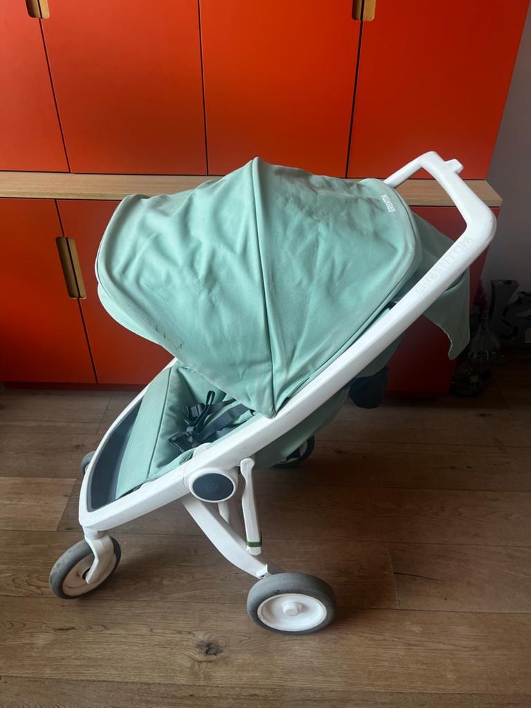 Greentom buggy - mintgroen, Kinderen en Baby's, Ophalen of Verzenden, Zo goed als nieuw, Overige merken, Verstelbare rugleuning
