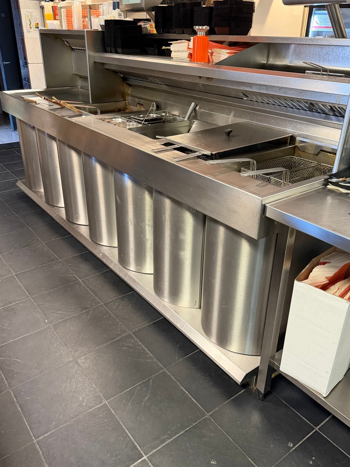 Kiremko Bakwand met bakplaat, frituur en au-bain-marie, Zakelijke goederen, Ophalen of Verzenden, Gebruikt, Fornuis, Frituur en Grillen