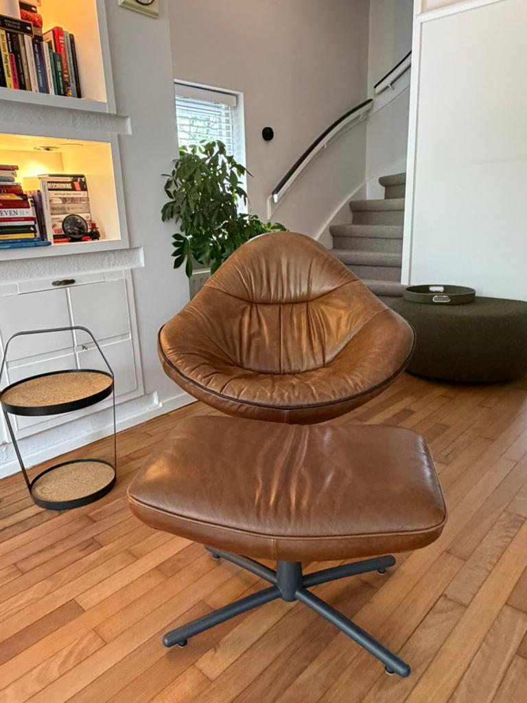 Design fauteuil | Hidde soft fauteuil | Label | Van den Berg, Ophalen, Gebruikt, Retro | Design, 75 tot 100 cm