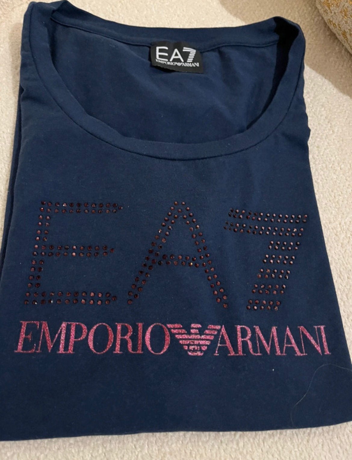 EA7 t shirts roze & 2 blauwe met oa roze metallic, Maat 38/40 (M), Zo goed als nieuw, Korte mouw, Verzenden
