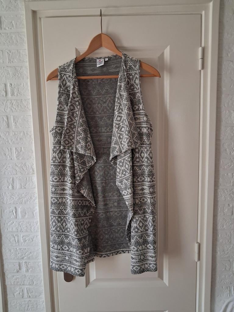 CASUAL MOUWLOOS LOSDRAGEND VEST MAAT L, Kleding | Dames, Ophalen of Verzenden, Zo goed als nieuw, Grijs, Casual Ladies