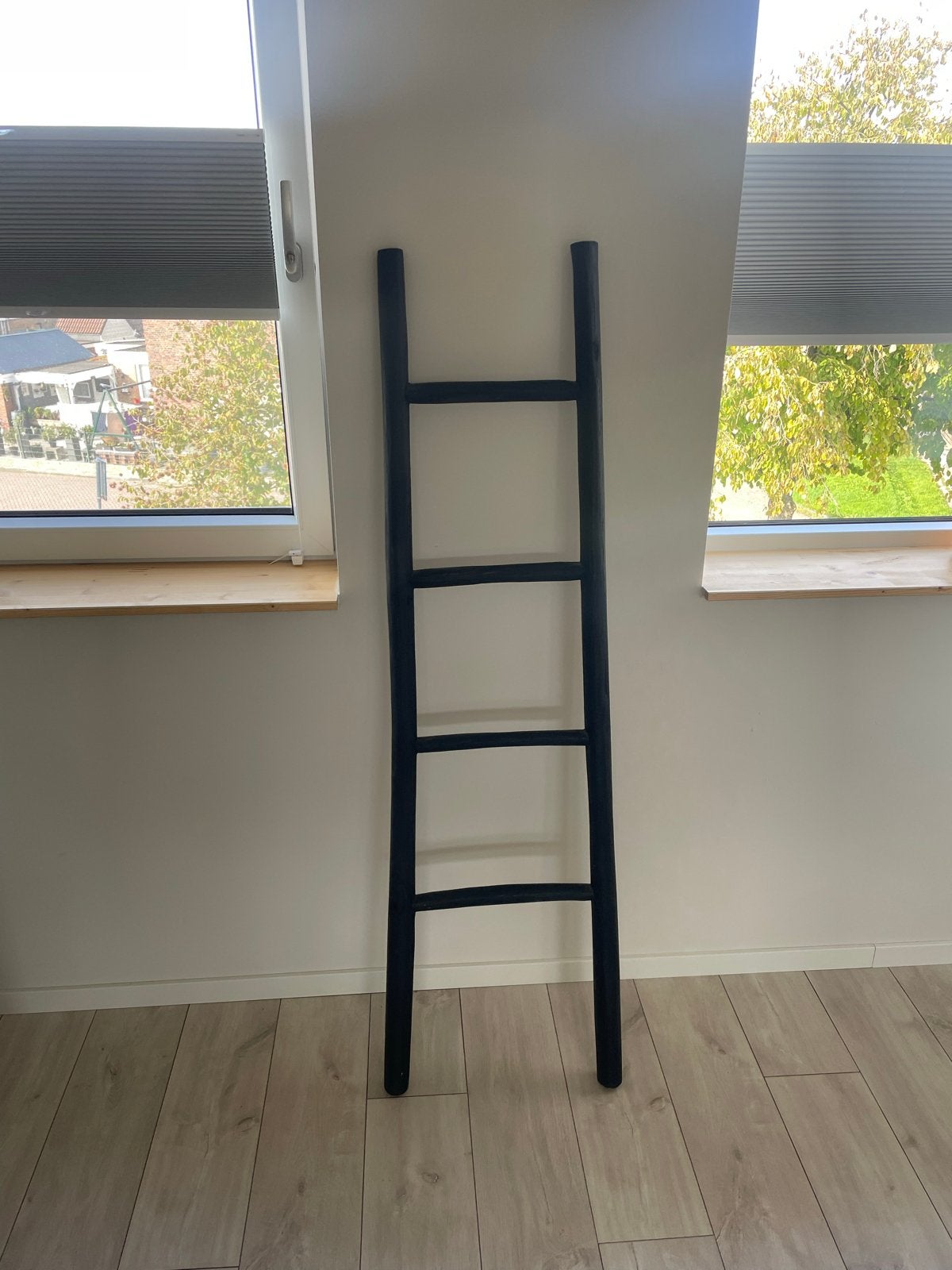 Decoratieve zwarte ladder, Huis en Inrichting, Ophalen, Zo goed als nieuw