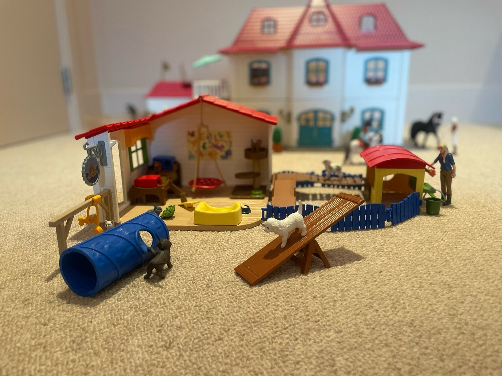 Schleich Huisdierenopvang met accessoires, Ophalen of Verzenden, Gebruikt, Jongen of Meisje