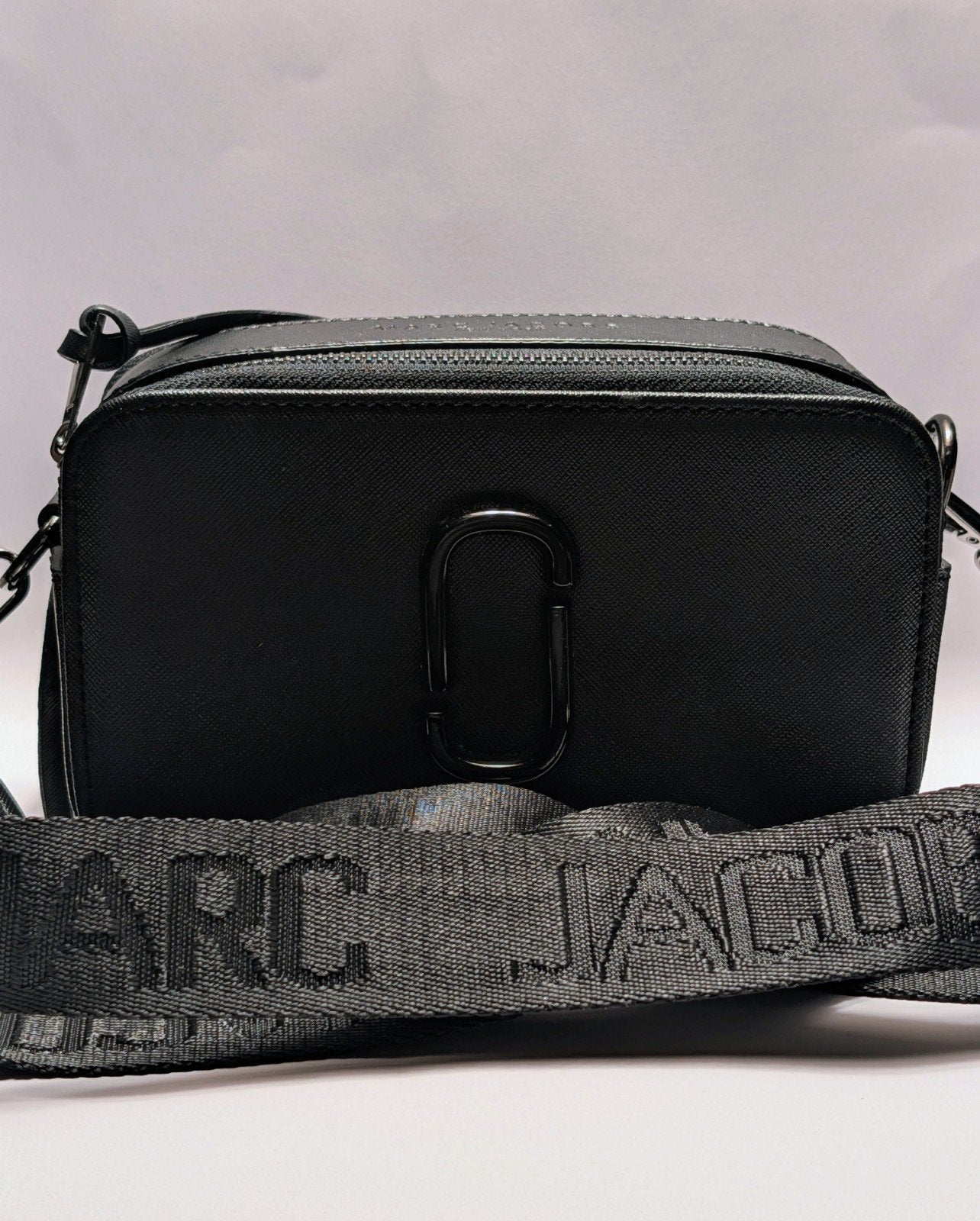 Marc Jacobs Snapshot / Crossbody Tas - Zwart Saffiano Leer, Ophalen of Verzenden, Zo goed als nieuw, Zwart, Schoudertasje