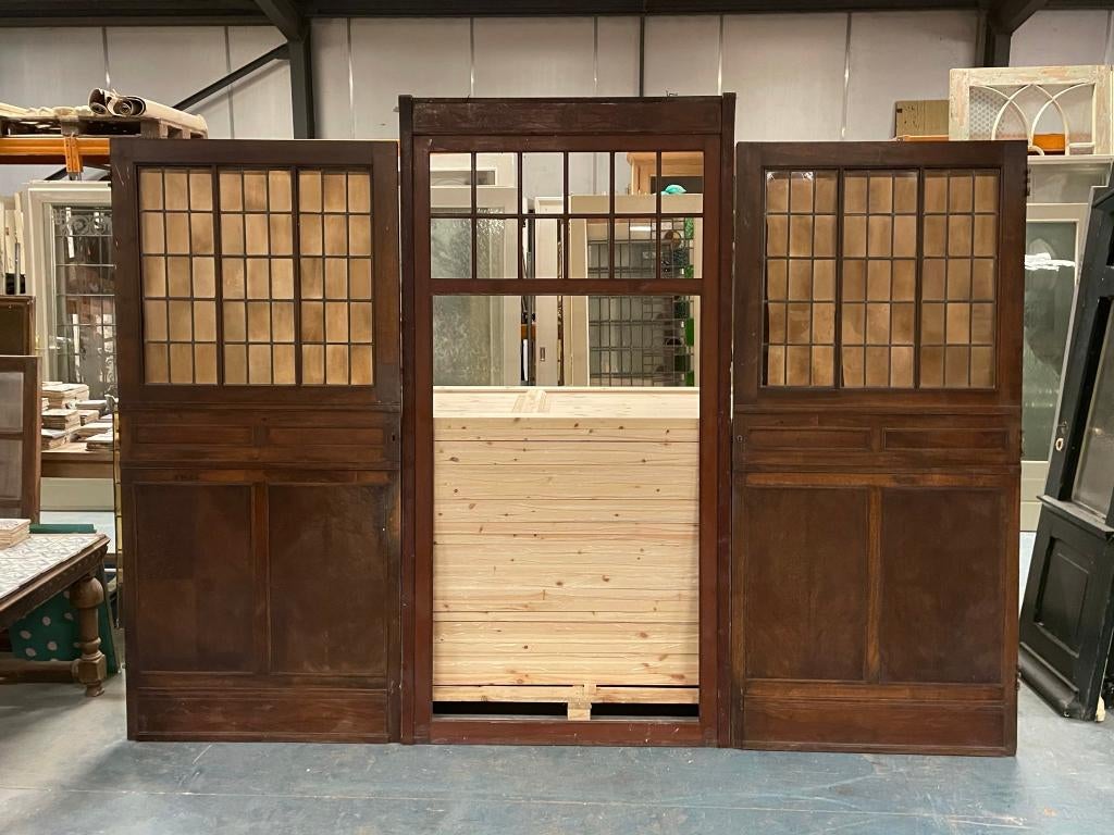 Eikenhouten panelen/deuren met fineer 1x 225x115 2x 209x96cm