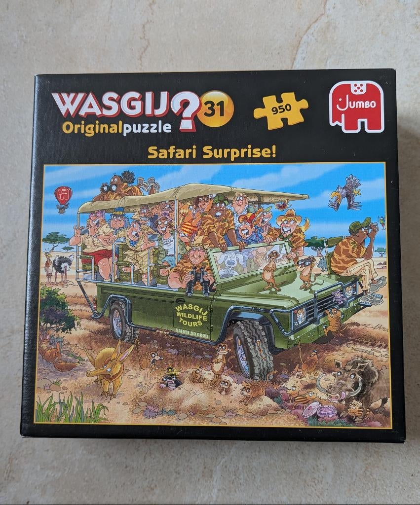 Wasgij Original #31 Safari Surprise! (950 stukjes), Ophalen, 500 t/m 1500 stukjes, Zo goed als nieuw, Legpuzzel