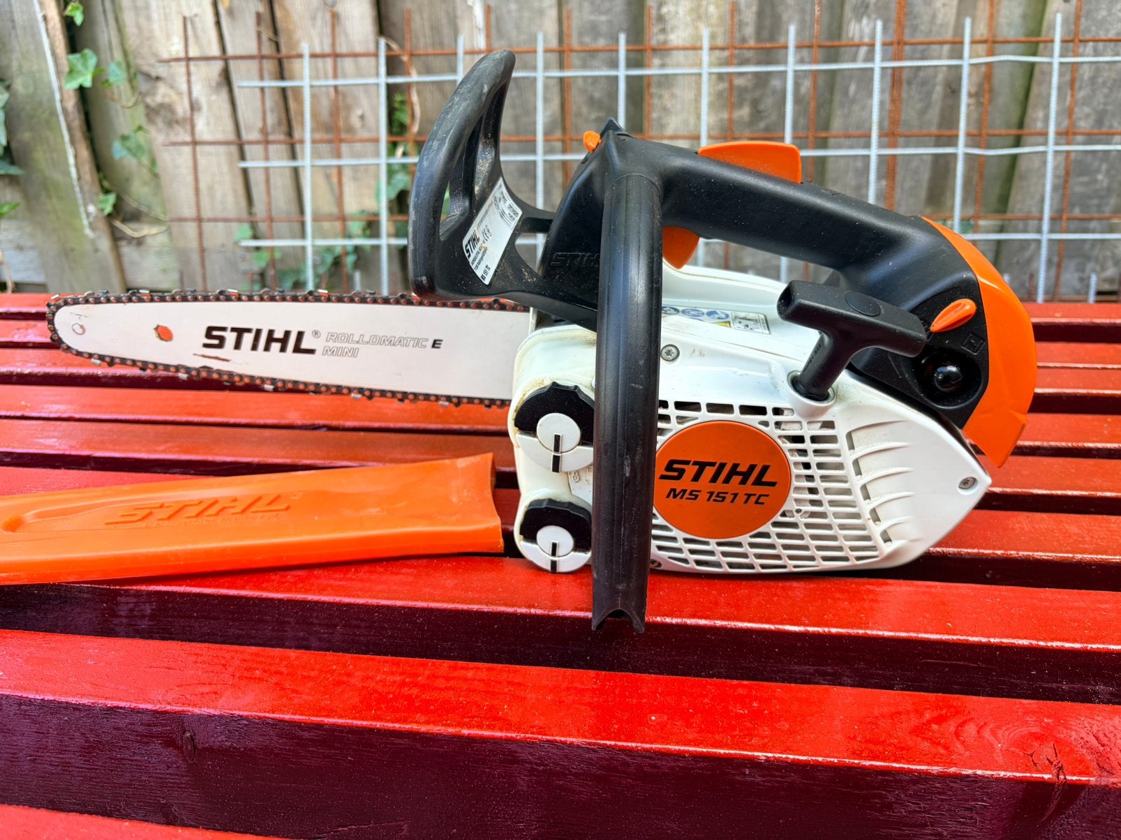Stihl kettingzaak, Ophalen, 70 mm of meer, Kettingzaag, Zo goed als nieuw
