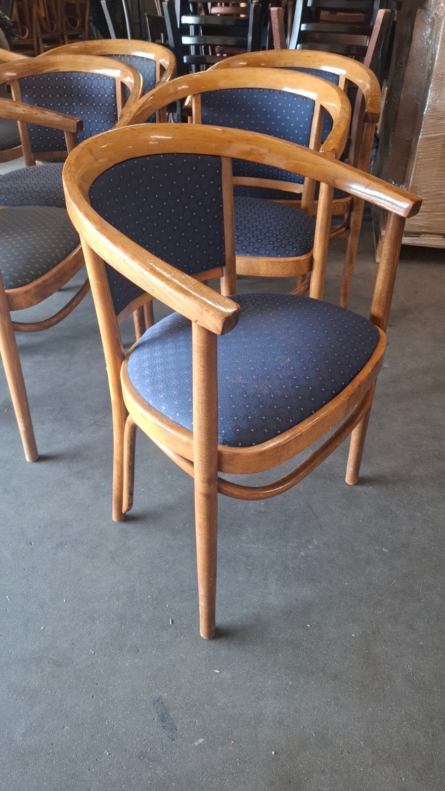 12 thonet cafe bistro kuipstoelen horeca partij vintage set, Ophalen of Verzenden