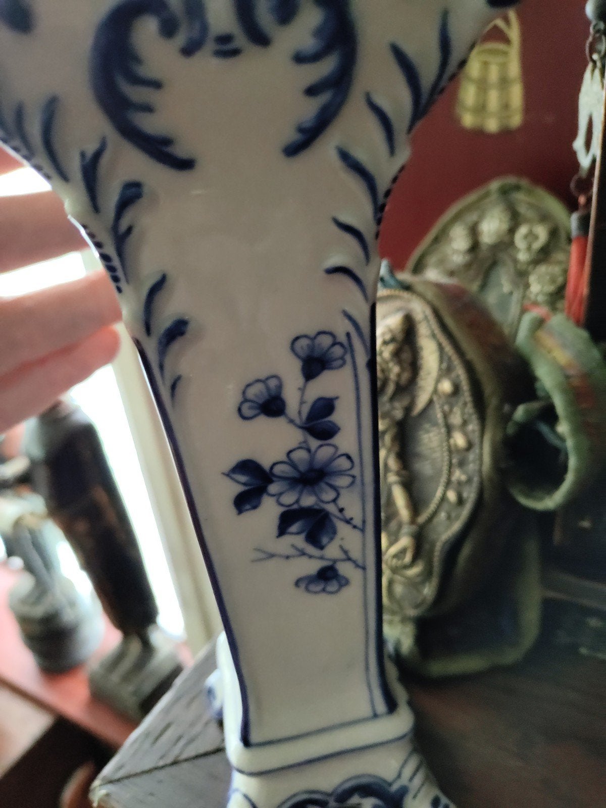 antieke hoge vaas, Ophalen of Verzenden