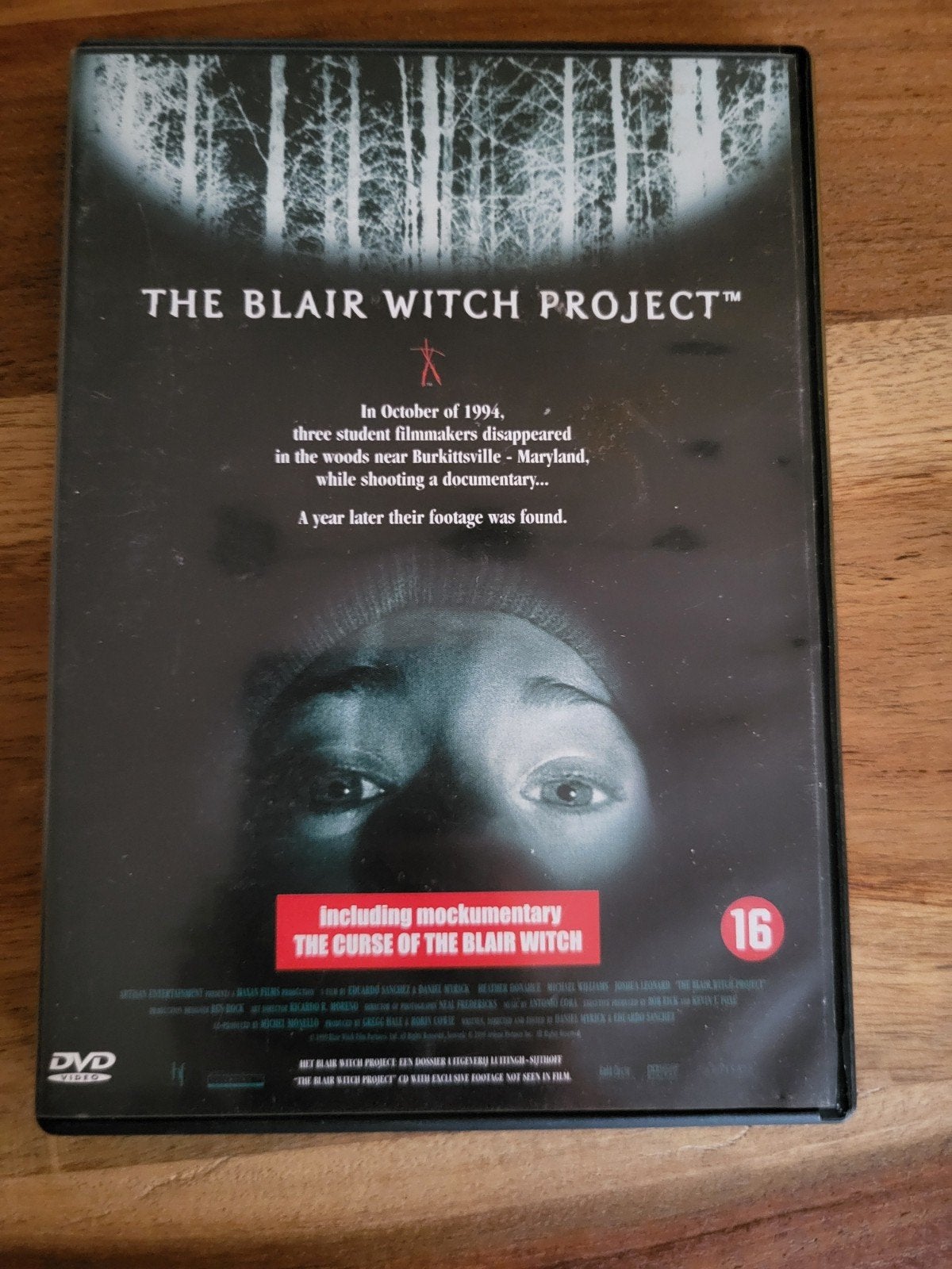 The Blair Witch Project DVD - Horrorfilm met mockumentary, Psychologisch, Vanaf 16 jaar, Nederlands, Inclusief doosje