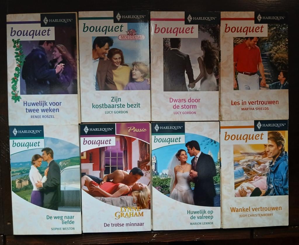 Bouquetreeks boekjes (8 stuks), Boeken, Ophalen of Verzenden, Gelezen