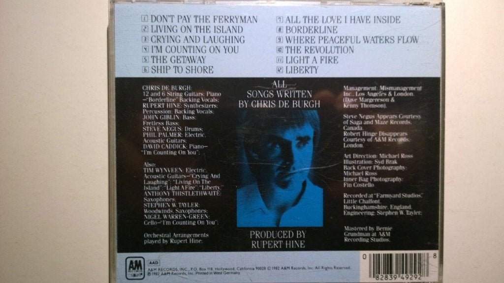 Chris de Burgh - The Getaway, Ophalen of Verzenden, Zo goed als nieuw, Pop, Album