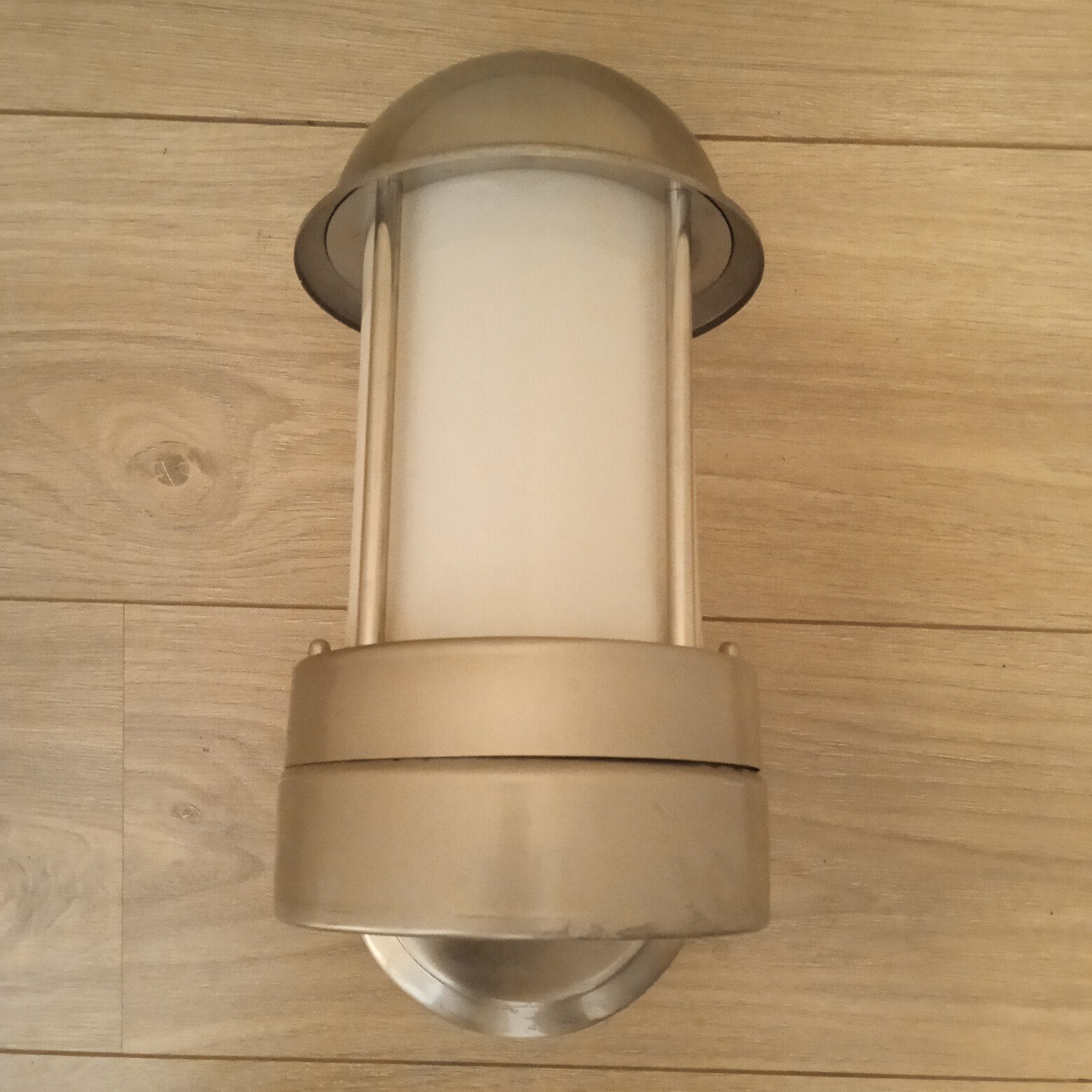 Buitenlamp RVS met IP44 classificatie, Gebruikt, Minder dan 50 watt, Wandlamp, Ophalen of Verzenden