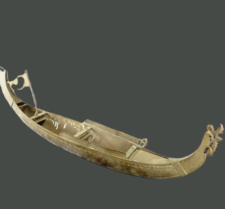 Grote brons/messing drakenboot.- Handgemaakt, Verzenden