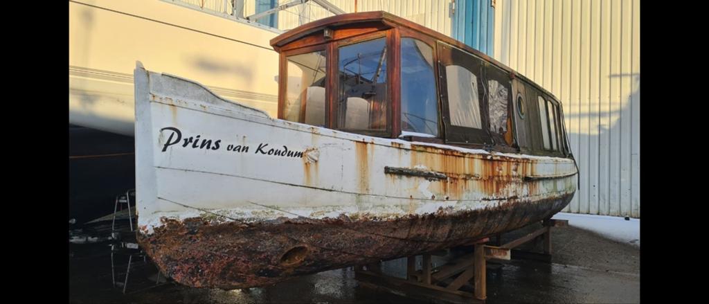 Opknapper Salonboot 1928 Prins van Koudum - Nu in Weesp, Watersport en Boten, Overige typen, Ophalen, Gebruikt
