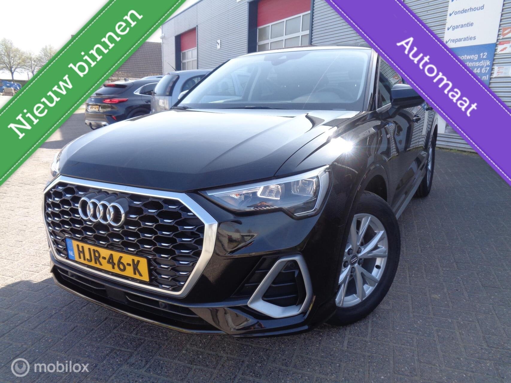 Audi Q3 35 TFSI Pro Line Sportback Business/S-LINE/AUTOMAAT/, Auto's, Audi, 4 cilinders, 150 pk, 1505 kg, Zwart
