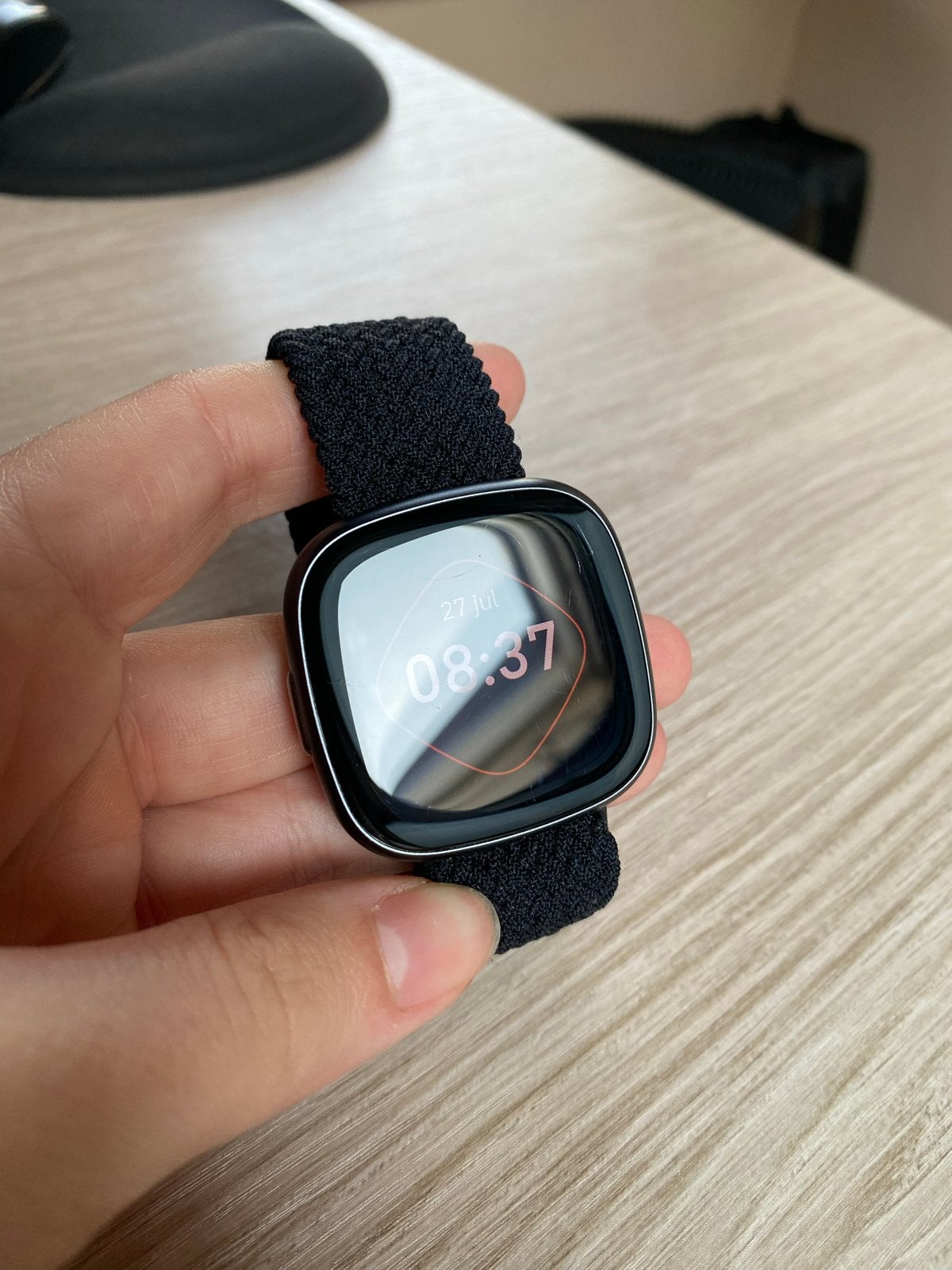 Fitbit Versa 4 Smartwatch met extra bandjes, Afstand, Zwart, Ophalen of Verzenden, Zo goed als nieuw