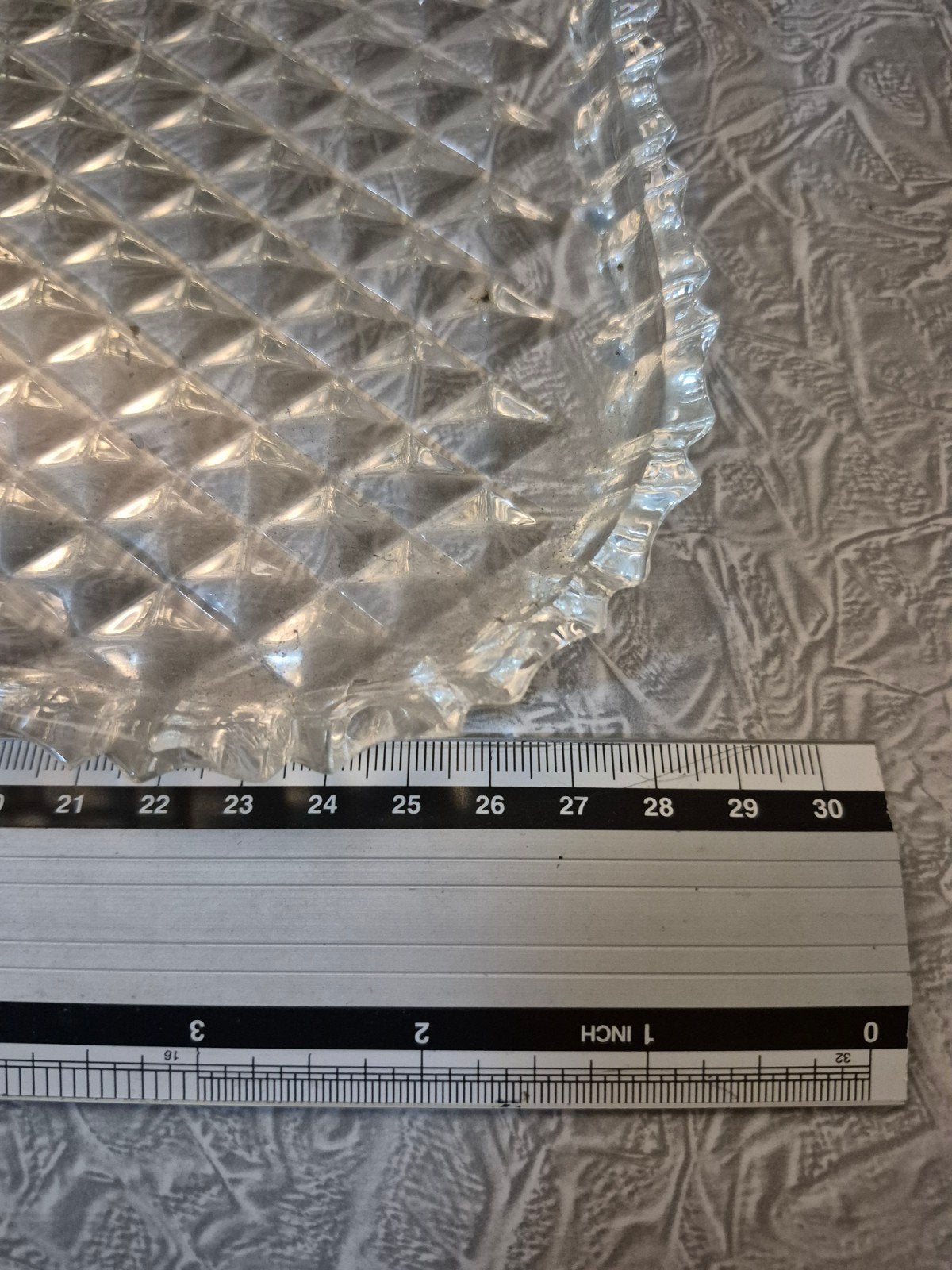 Vintage Kristal Zaječar Serveerschaal / Tray – 24% Loodkrist, Ophalen of Verzenden, Zo goed als nieuw, Kristal