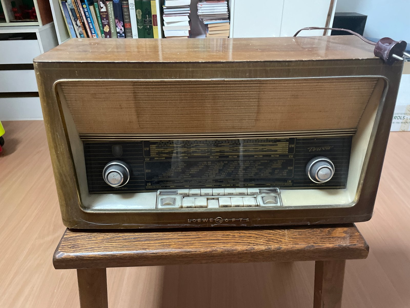 Vintage Loewe Opta Radio - Pracht II (1956/57), Ophalen of Verzenden, Gebruikt, Radio