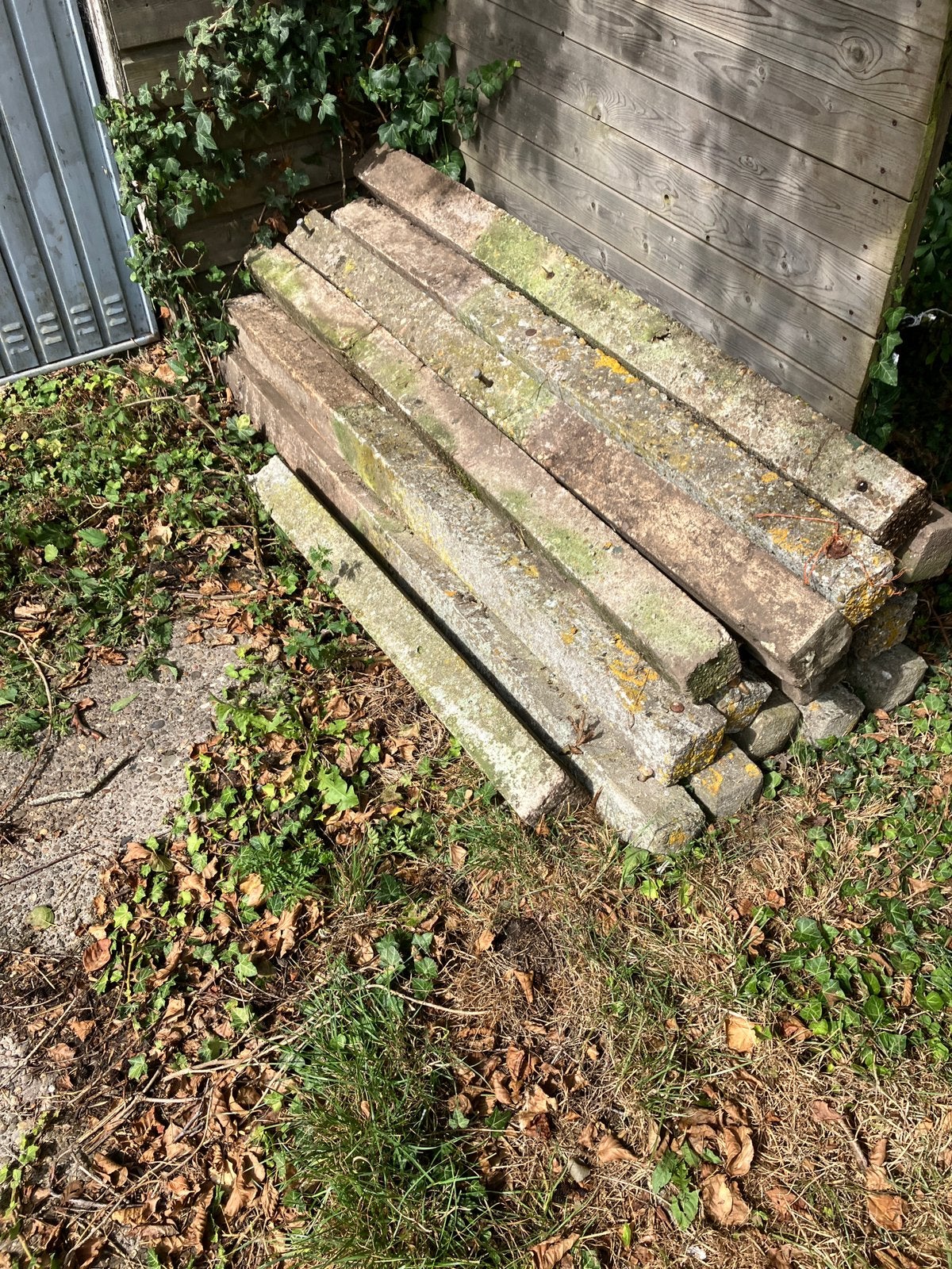 18 stuks betonpalen 1,70 lang 10 cm dik, Ophalen, Gebruikt, Minder dan 180 cm, Palen