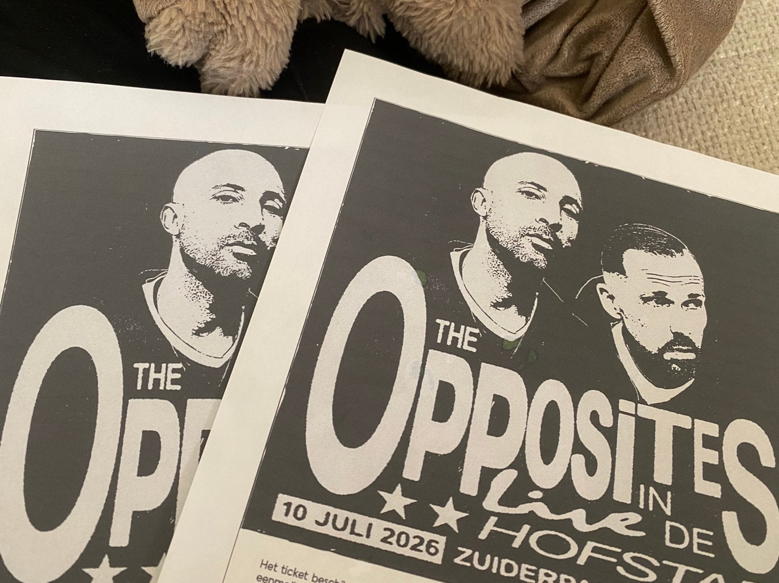 2 tickets voor the opposites, Ophalen of Verzenden, Zo goed als nieuw