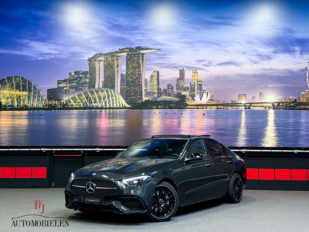 Mercedes-Benz C-Klasse C300 e C43 AMG Pack |Memory|HeadUp|Sf, Automaat, 12 maanden, Achterwielaandrijving, 4 cilinders