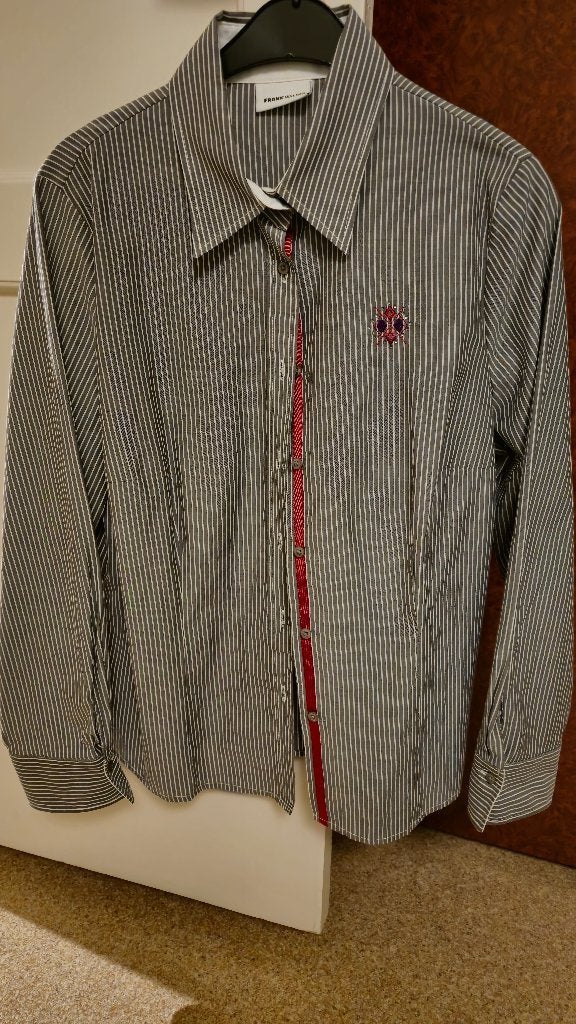 Grijze blouse van Frank Walder maat 44, Kleding | Dames, Ophalen of Verzenden, Zo goed als nieuw, Maat 42/44 (L), Grijs