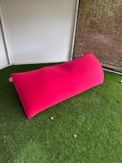 Zitzak Baloo rood 180cm (2 stuks), Ophalen, Gebruikt, Rood, Zitzak