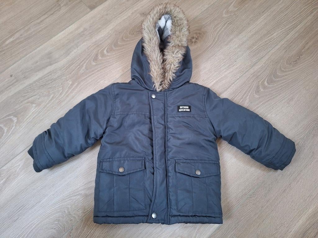 Blauw grijze kind jas Zeeman - maat 80, Zeeman, Gebruikt, Ophalen of Verzenden, Jasje