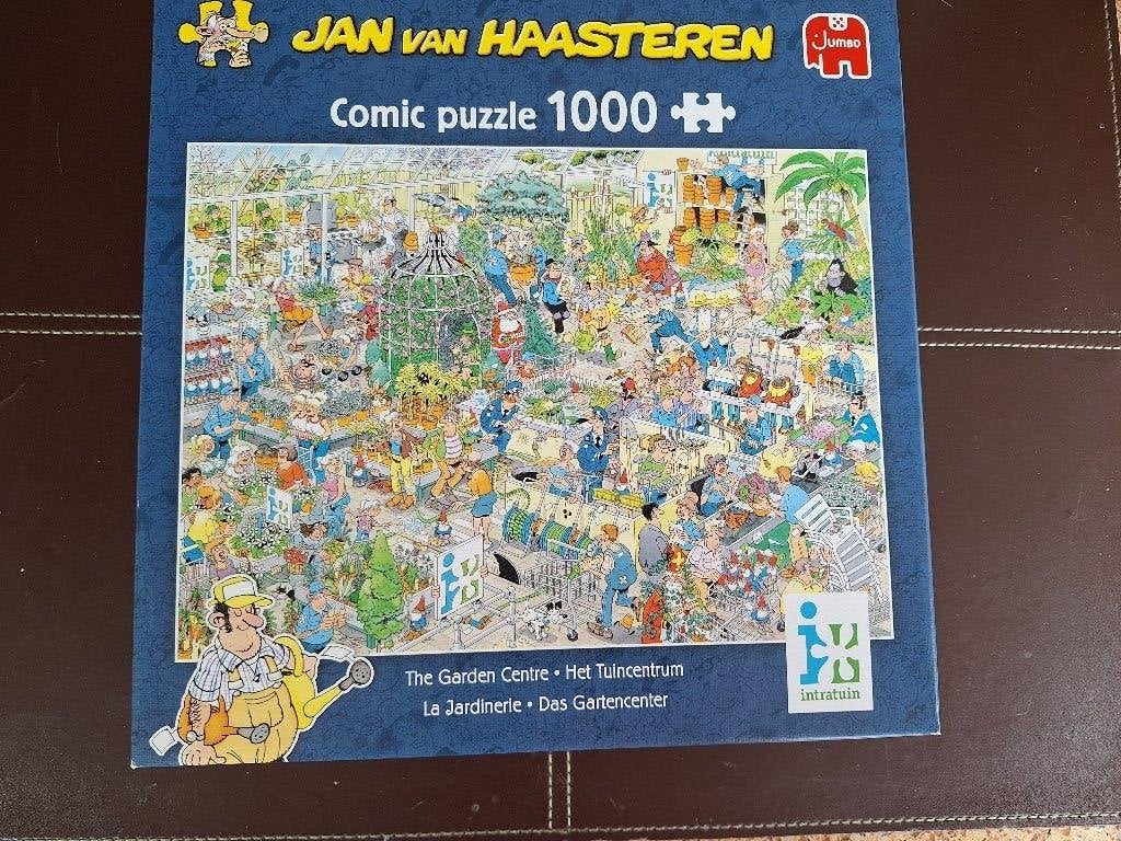 Jan van Haasteren puzzel.  "HET TUINCENTRUM", Ophalen of Verzenden, 500 t/m 1500 stukjes, Zo goed als nieuw, Legpuzzel
