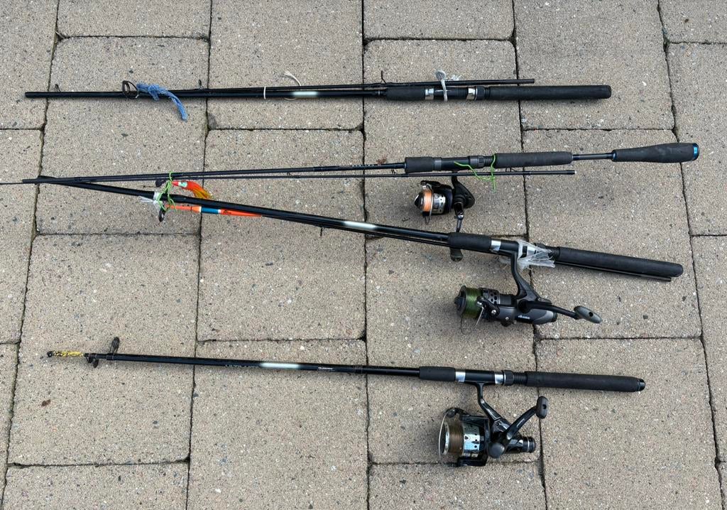 Vishengels, visnetten, krukje, Watersport en Boten, Hengelsport | Zeevissen, Ophalen, Zo goed als nieuw, Overige typen