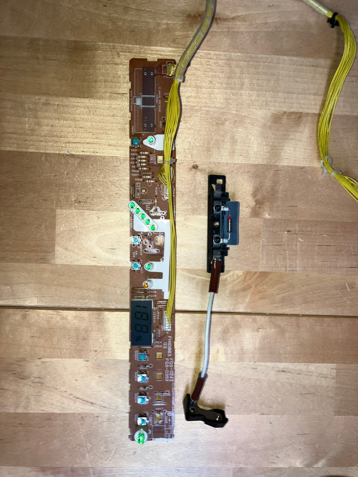 Printplaatje met leds en display, Verzenden