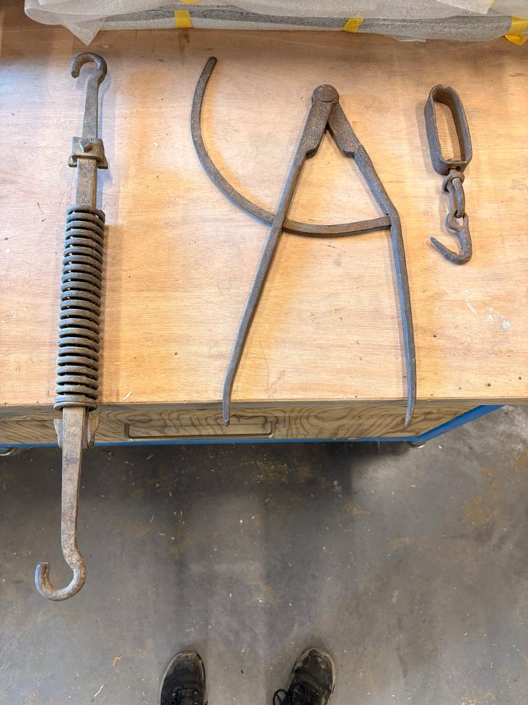 Antieke passer en diverse gereedschappen, Antiek en Kunst, Antiek | Gereedschap en Instrumenten, Ophalen of Verzenden
