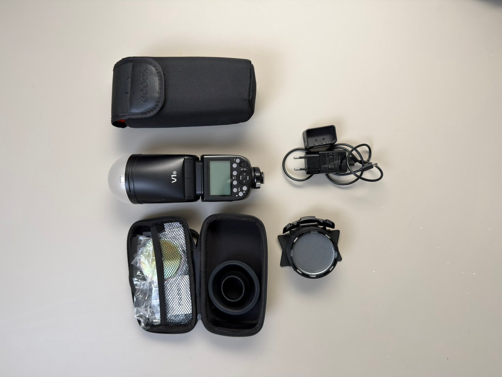 Godox V1-N speedlite Nikon flitser, Ophalen, Zo goed als nieuw, Nikon, Nikon