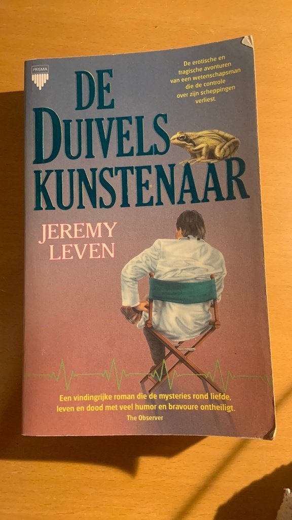De duivels kunstenaar - Jeremy Leven, Ophalen of Verzenden, Zo goed als nieuw