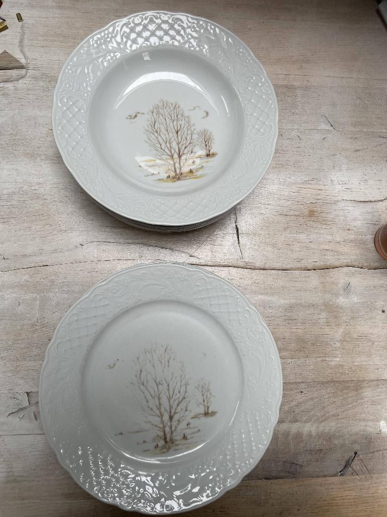 5 Schumann Arzberg diner- en 6 diepe borden., Ophalen of Verzenden, Zo goed als nieuw, Bord(en), Overige stijlen