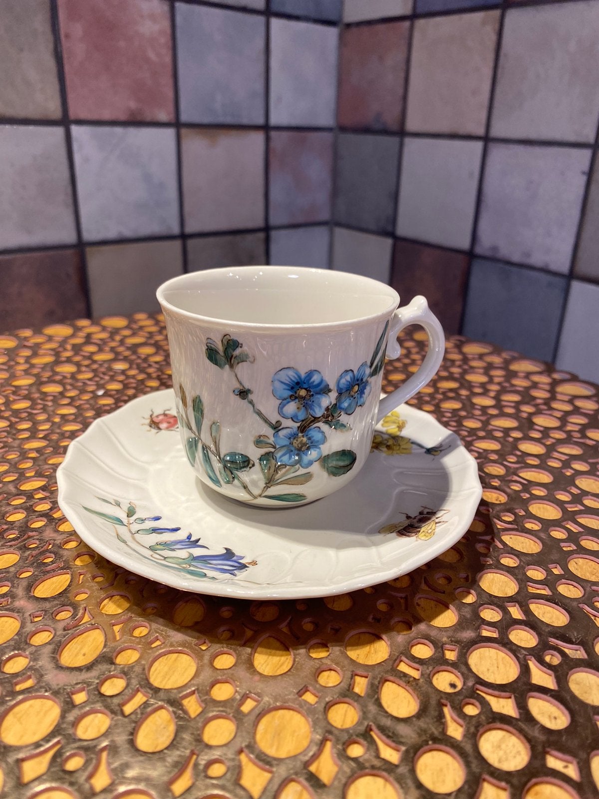 Villeroy & Boch,”Bouquet”vintage kop en schotel,Ancienne Man, Ophalen of Verzenden
