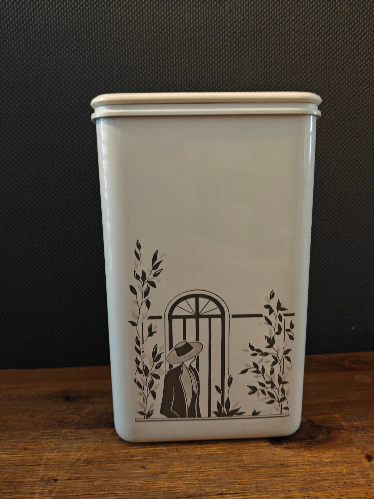 Douwe Egberts Koffie Voorraadbus - Vintage Design, Gebruikt, Kunststof, Ophalen of Verzenden, Voorraadpot