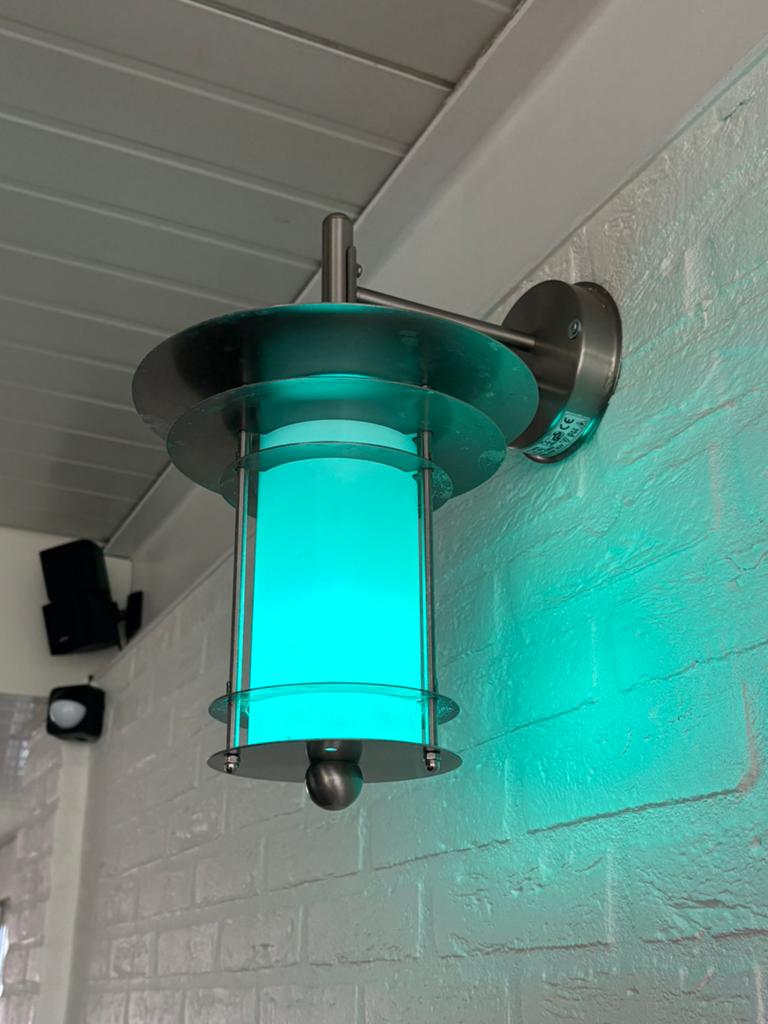 7x RVS buitenlampen,, Tuin en Terras, Buitenverlichting, Ophalen, Wandlamp, Rvs, 50 tot 250 watt